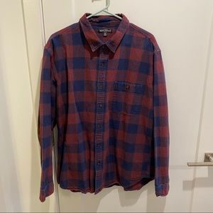 J. Crew Flannel Button Down w/ Elbow Pads